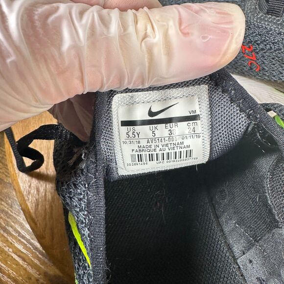 Nike Air Max 270 Retro Future Black Volt Green Women's Size 7 Shoe AV5141-001 - Picture 8 of 9